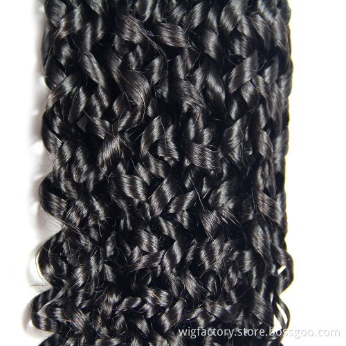 Hot selling ixie curls human hair with closure, pixie curl super double drawn hair, pixie curls double drawn virgin hair